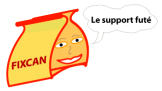 Fixcan - Le support fut&eacute;